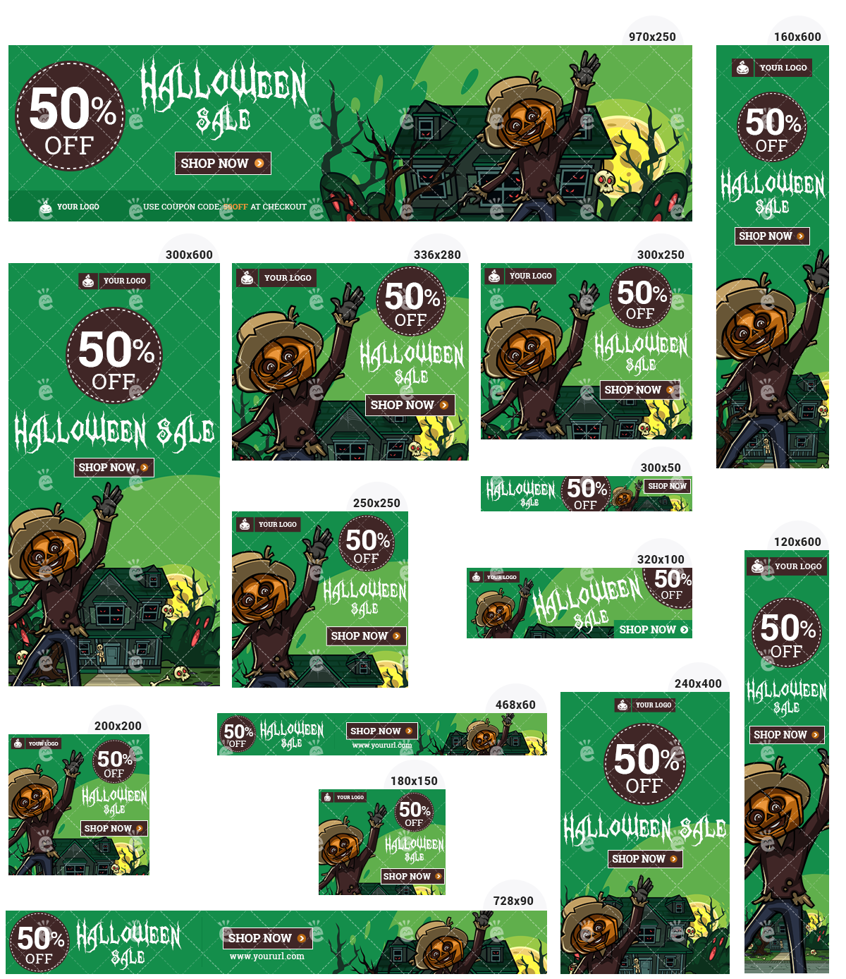 Halloween Banner Set 3