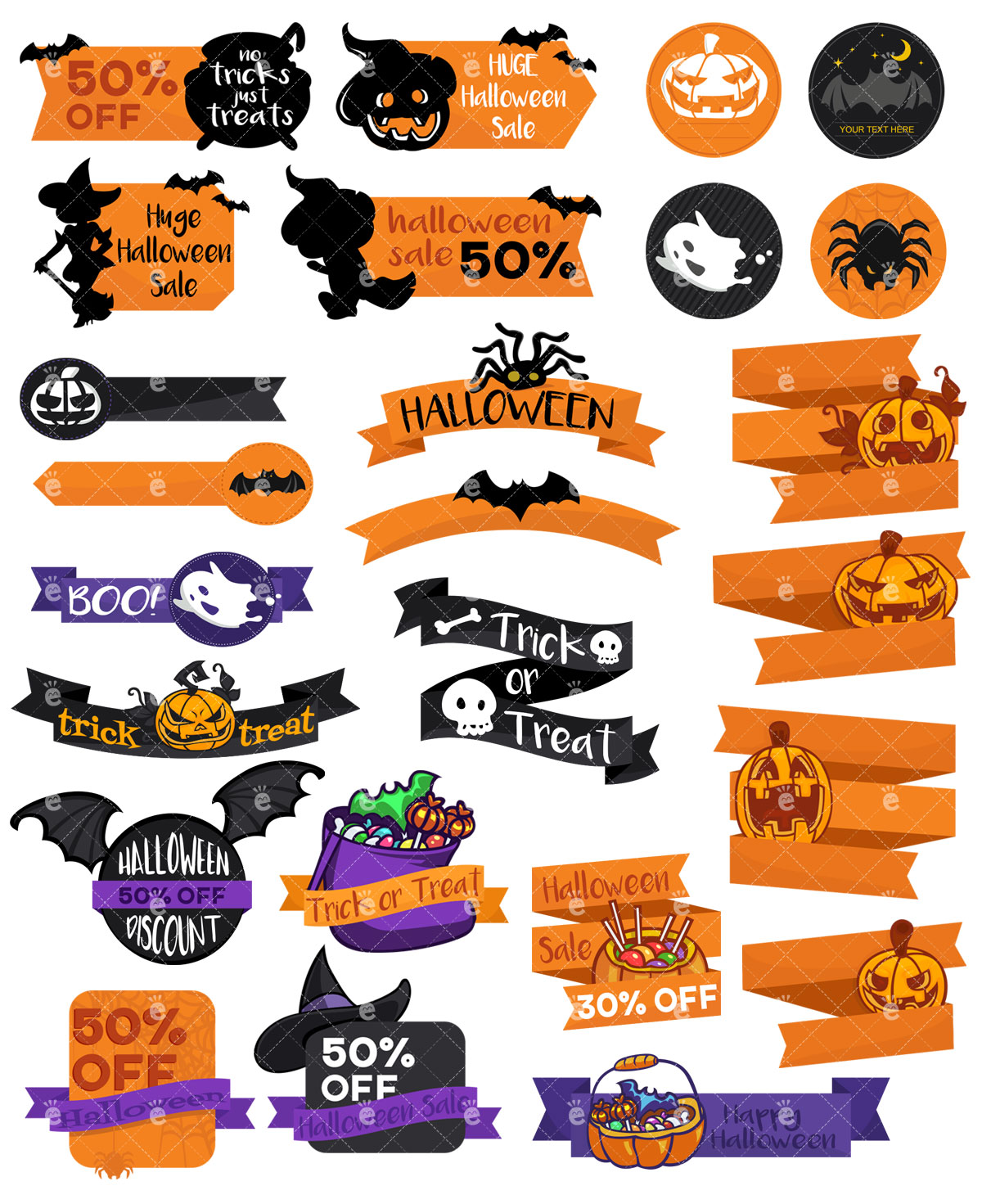 Halloween PSD Design Elements