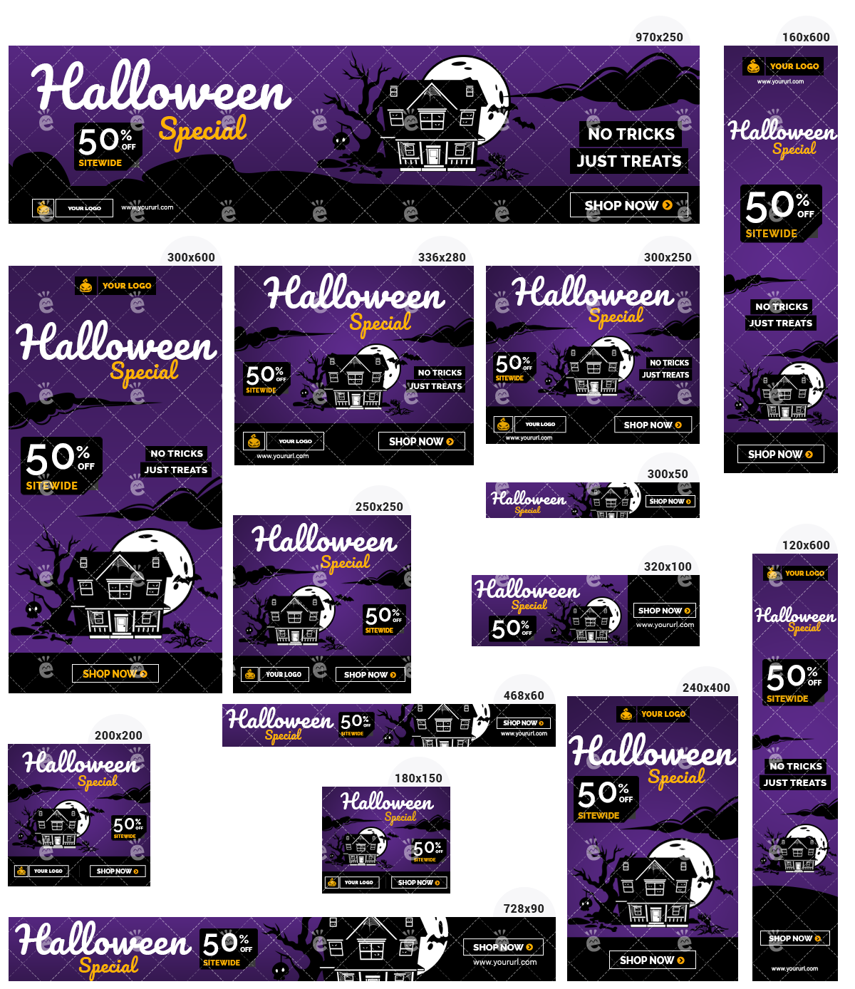 Halloween Banner Set 4