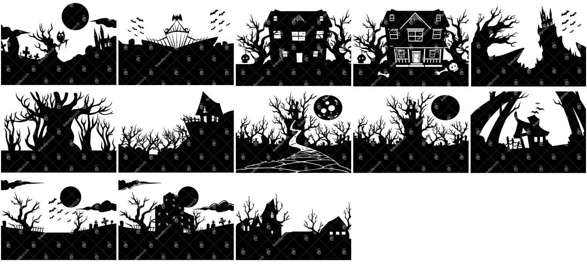 Halloween Silhouettes 3
